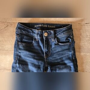 American Eagle Outfitters Blue Skinny Jeans with Stretch